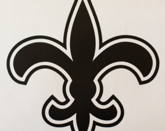 Saints Fleur De Lis Football Decal