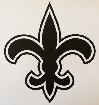 Saints Fleur De Lis Football Decal