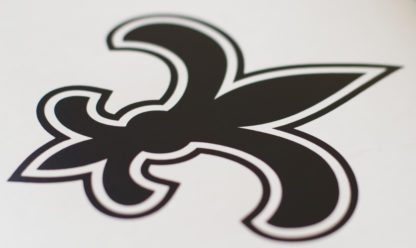 Black Fleur De Lis Wall Decal