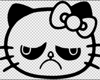 Hello Kitty Angry Cat