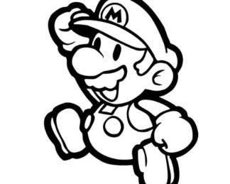 Jumping Mario Sticker