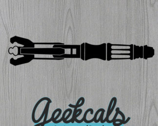 Sonic Screwdriver Vinyl Wall Decal