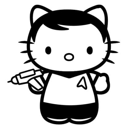 Star Trek Hello Kitty Captain Kirk