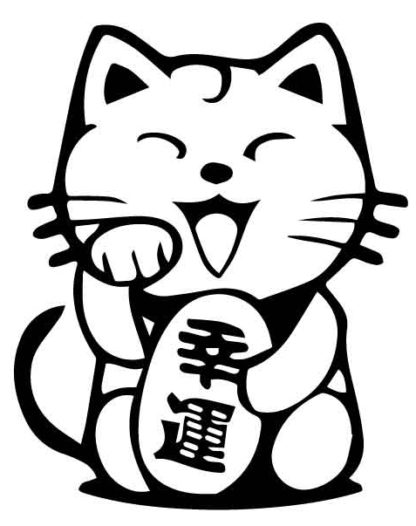 Lucky Cat Decal