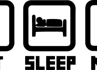 Eat Sleep Mine Vinyl Decal