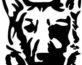 German Shepard Head Silhouette Decal