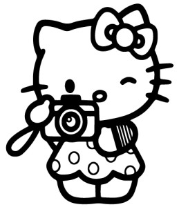 Photographer Hello Kitty Sticker