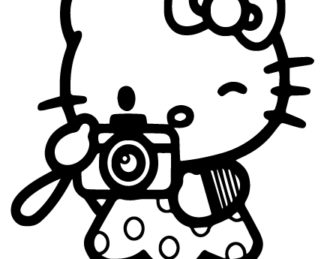 Photographer Hello Kitty Sticker