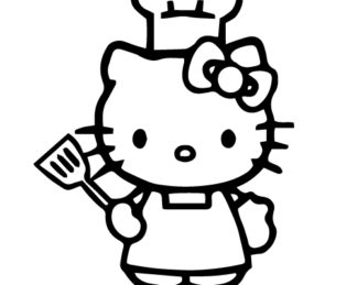 Chef Hello Kitty Sticker