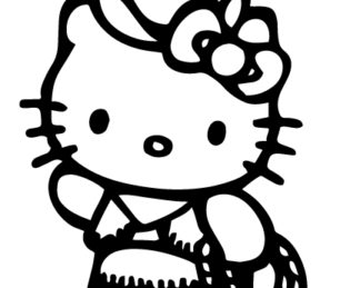 Cowgirl Hello Kitty Sticker