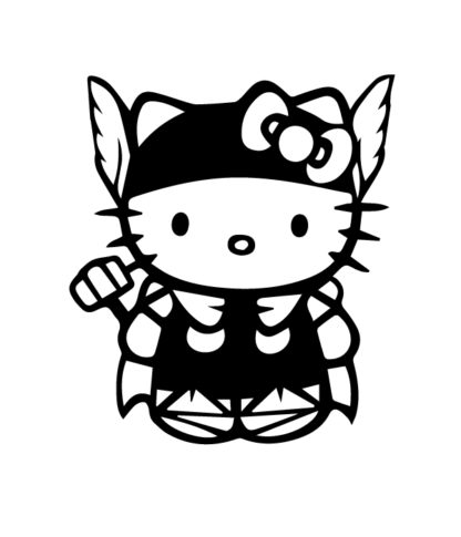 Hello Kitty Thor Sticker