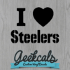 I heart Steelers Decal
