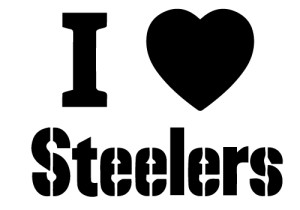I love Steelers Sticker