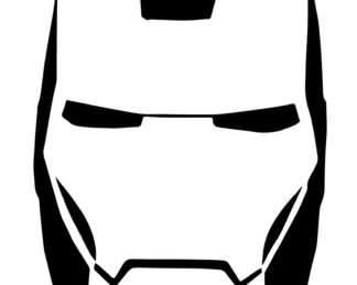 Iron Man Mask Sticker