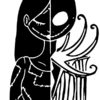 Jack and Sally Mashup Car Decal