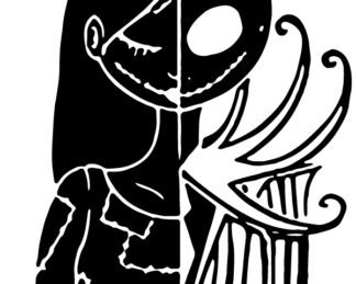 Jack and Sally Mashup Decal