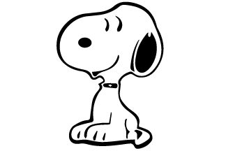 Smiling Snoopy Sticker