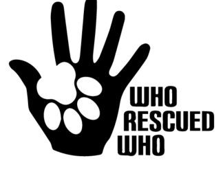 Who Rescued Who Car Decal