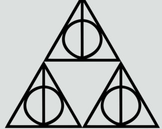 Triforce Deathly Hallows Outline Sticker
