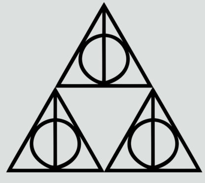 Triforce Deathly Hallows Outline Sticker