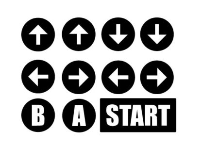 Konami Code Vinyl Sticker