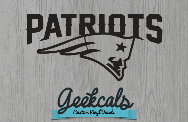 New England Patriots Vinyl Decal Sticker - Choose From 5 Different Sizes For Cars, Windows, Or Laptops