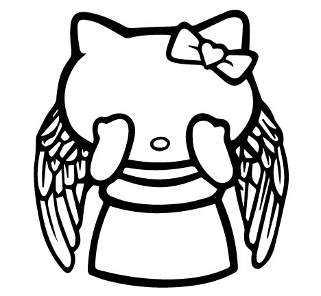 Hello Kitty Angel Coloring Pages