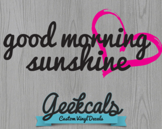 Good Morning Sunshine Vinyl Mirror Decal