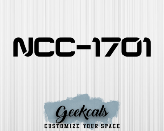 NCC-1701 Custom Vinyl Decal