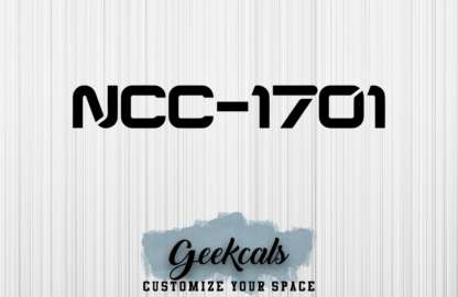 NCC-1701 Custom Vinyl Decal
